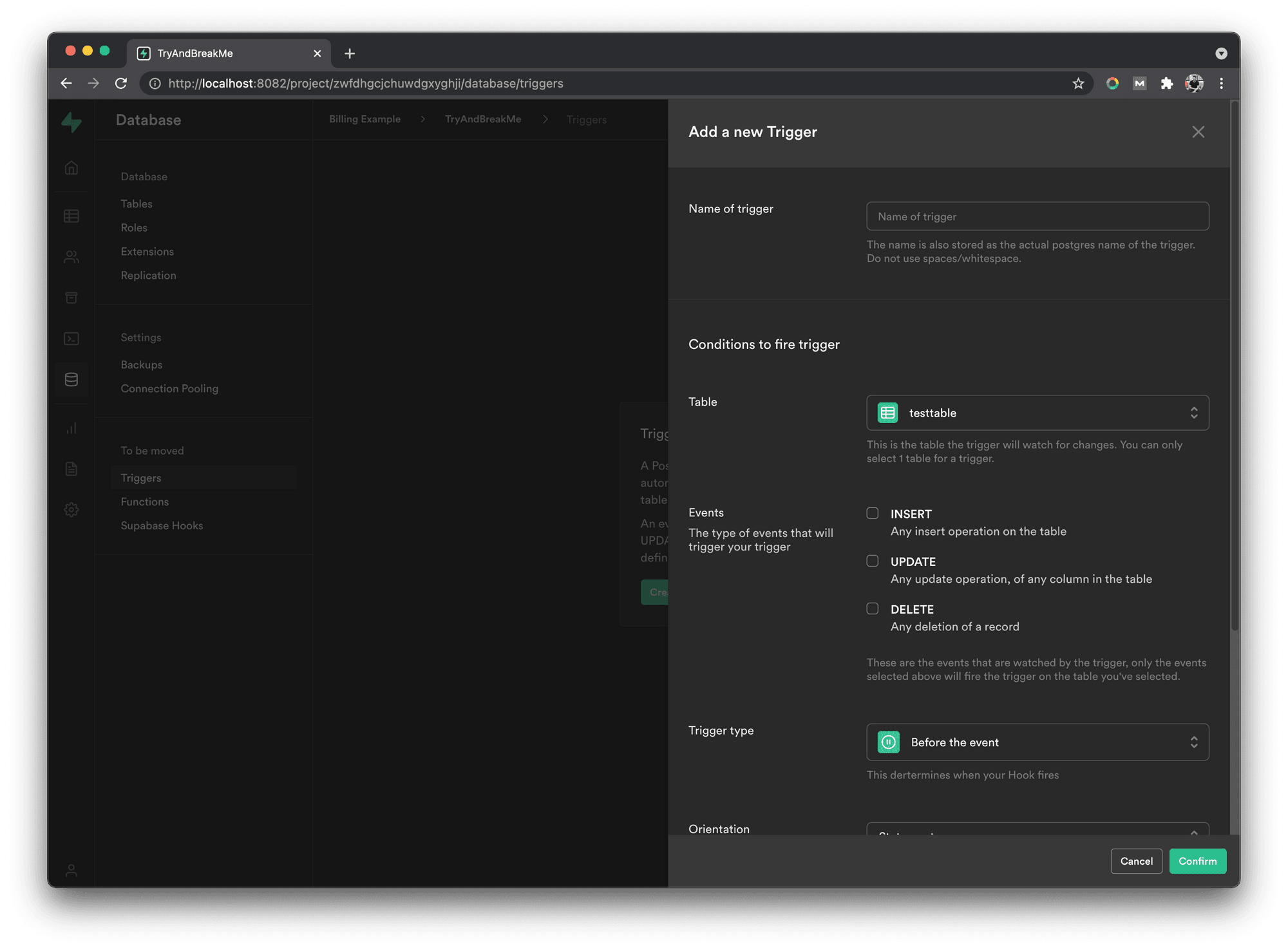 Postgres Triggers